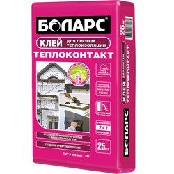 Клей БОЛАРС ТЕПЛОКОНТАКТ для систем теплоизоляции 25 кг