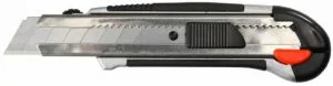 Нож технический 18мм, ЗУБР &quot;ЭКСПЕРТ&quot;, с сегментированным лезвием,металлический корпус,автоматический фиксатор лезвия