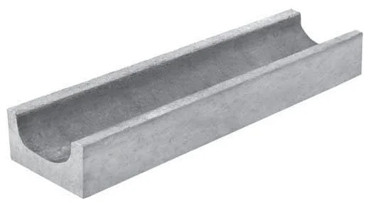 Лоток мелкосидящий GIDROLICA BGF DN100 C250 бетонный без уклона 500*140*60 мм арт.13800