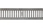 Решетка водоприемная GIDROLICA Standart DN100 C250 щелевая чугунная оцинкованная 500*136*13 мм арт.5065
