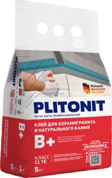 Клей плиточный PLITONIT B+ высокопрочный 5 кг