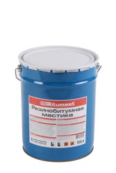Мастика BITUMAST резино-битумная, ведро 21,5л, 18кг РАСХОД – 0,2 – 0,35 л/м.кв