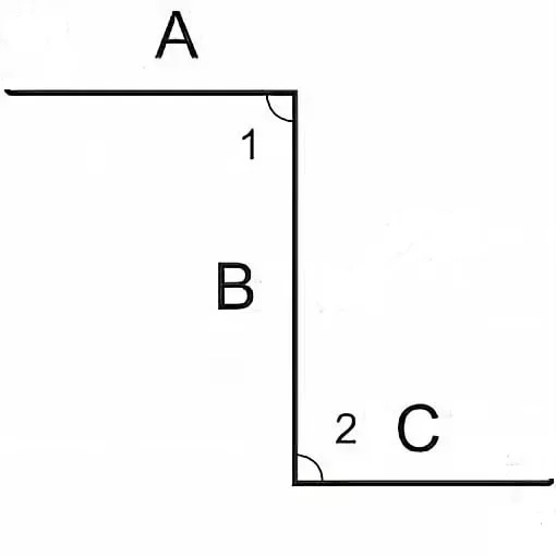 Z-планка (без вальцовки) PE, RAL **, размер (:размеры:)мм длина 2,0 метра