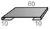 Планка Стыковочная простая PE RAL ** для М/Сайдинга 0.5мм, 60*3м.п.