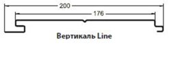М/Сайдинг Сатин RAL **, М-2 - LINE толщина 0.5мм, размер 0,2*м2