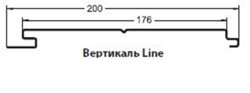 М/Сайдинг PE RAL **, М-2 - LINE толщина 0.5мм, размер 0,2*м2