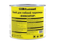 Клей BITUMAST для гибкой черепицы,1,8кг 2л. РАСХОД -0,22 - 0,32л/м2