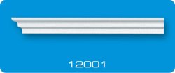 Плинтус потолочный ФОРМАТ 12001 инжекционный белый 1,3 м