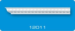 Плинтус потолочный ФОРМАТ 12011 инжекционный белый 1,3 м