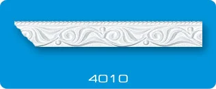 Плинтус потолочный ФОРМАТ 4010 инжекционный белый 1,3 м