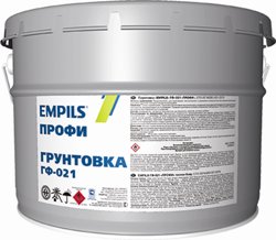 Грунтовка ГФ-021 серая 12 кг универсальная EMPILS ПРОФИ 1544 ГОСТ 25129-82