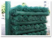 Сетка плетёная Рабица ПВХ 55х55х2,5 мм (рулон 1,5х15 м)