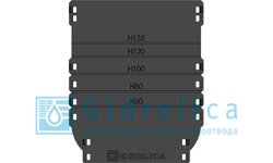 Заглушка торцевая GIDROLICA Standart/Standart Plus DN100 для лотка водоотводного пластиковая универсальная 4х185х152 арт.18101