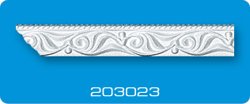 Плинтус потолочный ФОРМАТ 203023 инжекционный белый 2,0 м