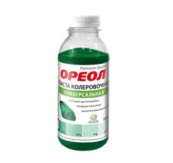 Паста колеровочная универсальная ОРЕОЛ изумруд 100мл