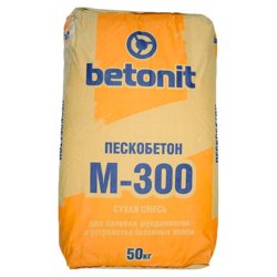 Сухая смесь М-300 пескобетон 50 кг БЕТОНИТ
