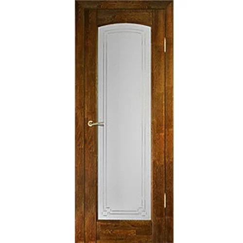 Дверь CREDA CLASSIC (Виктория) стекло №2 орех массив дуба 2000х400
