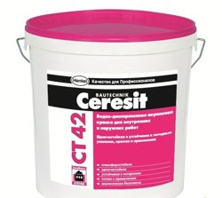 Краска CERESIT СТ 42 акриловая 15 л колерованная НЕВАДА 1