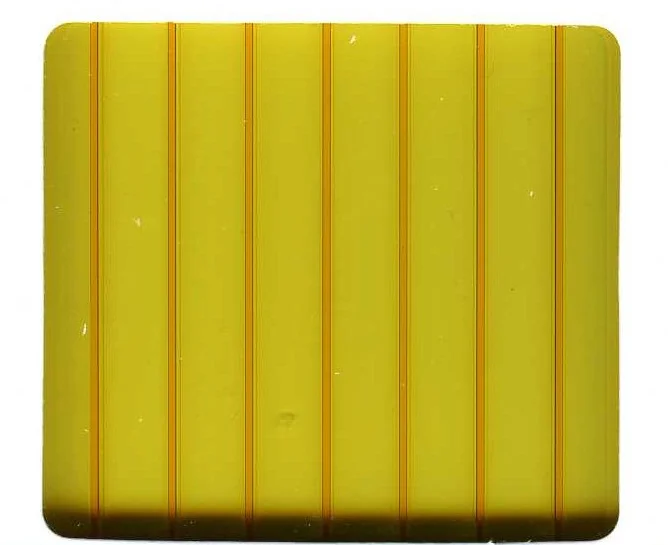Поликарбонат сотовый 4мм, 2.1*12м, желтый