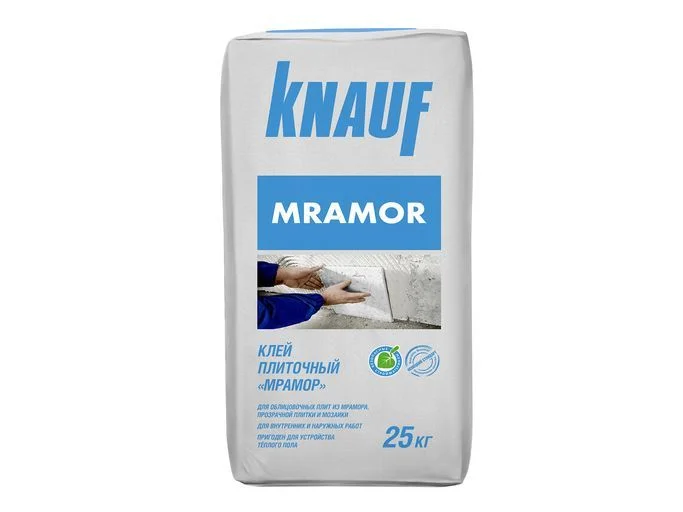 Клей плиточный KNAUF MRAMOR БЕЛЫЙ для мозайки и мрамора 25 кг