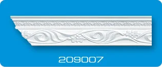 Плинтус потолочный ФОРМАТ 209007 инжекционный белый 2,0 м