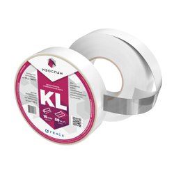 Лента двухсторонняя клейкая Изоспан KL 15мм*50м на нетканой основе