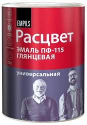 Эмаль ПФ-115 белая 0,9кг ТЗ "РАСЦВЕТ" ГОСТ 6455-2023 6883