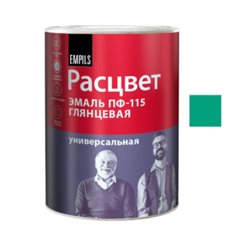 Эмаль ПФ-115 бирюзовая 0,9кг ТЗ "РАСЦВЕТ" ГОСТ 6465-76