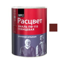 Эмаль ПФ-115 вишнёвая 0,9кг ТЗ "РАСЦВЕТ" ГОСТ 6465-76