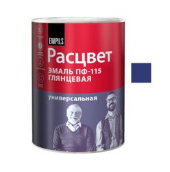 Эмаль ПФ-115 васильковая 0,9кг ТЗ "РАСЦВЕТ" ГОСТ 6465-76