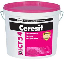 Краска CERESIT СТ 54 силикатная ВД 15 л база B