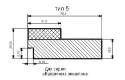 Стойка дверной коробки без уплотнителя BELWOODDOORS фанерованная тип 5 ОРЕХ ИТАЛЬЯНСКИЙ 2,1 м