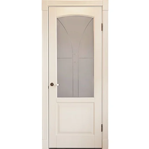 Дверь CREDA MODA (Ирина) стекло белен. массив бук 2000х900