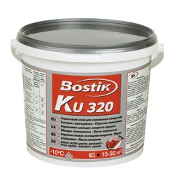 Клей для напольных покрытий универсальный Bostik KU 320 6кг (Т-ра перевозки не ниже +5град)