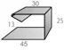Планка Завершающая сложная П-образная (торец) Print ** для М/Сайдинга 25*30*3м.п.