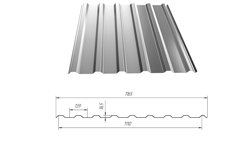 Профнастил С-20(Тип), 0.5 мм Optima, оцинкованный 1.15 * м2