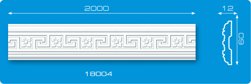 Молдинг ФОРМАТ 18004 инжекционный белый 2 м