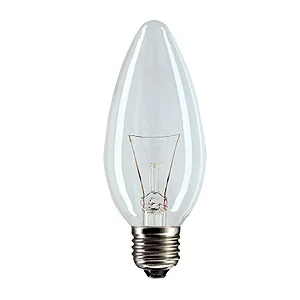 Лампа накаливания 40W E27 230V Свеча прозрачная(ДС) ЭРА