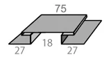 Планка Н-образная стыковочная Print ** для М/Сайдинга 75*75*3м.п.