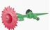 Разбрызгиватель в форме цветка на пике HL2107R (красный)