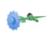 Разбрызгиватель в форме цветка на пике HL2107B (голубой)