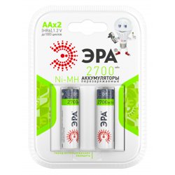 Аккумуляторная батарея ЭРА HR6-2BL 2700mAh (уп. 2шт)