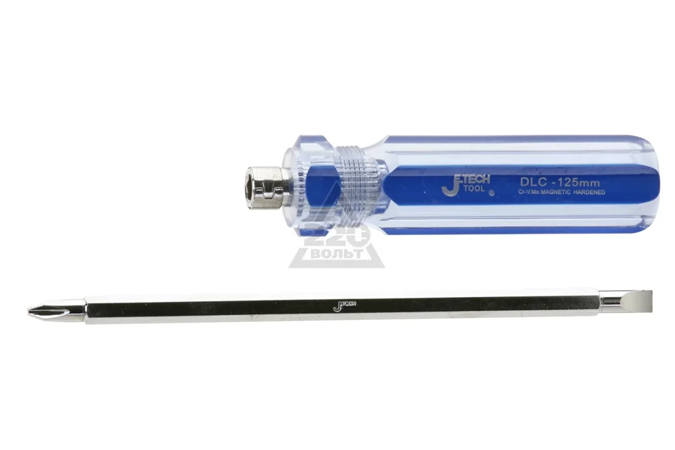 Отвертка двухсторонняя JETECH LC6-100мм, ударопрочная прозрачная ручка