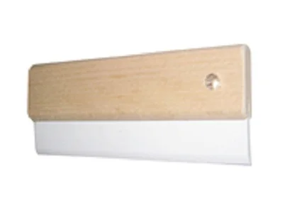 Шпатель резиновый белый 100мм для швов, деревянная ручка