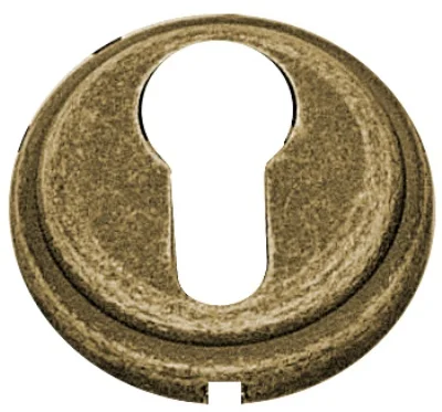 Накладка дверная круглая под цилиндр Нора-М НК J (застар. бронза)