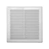 Решетка вентиляционная вытяжная наклонная с сеткой, без рамки АБС 194х194, бел., ЭРА
