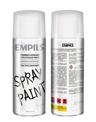 Краска аэрозольная Empils БЕСЦВЕТНЫЙ ЛАК универсальная полиакриловая быстросохнущая 425ml 1218-1