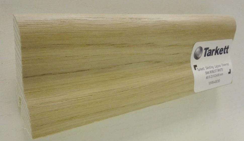 Плинтус шпонированный Oak robust white 60*23*2400мм