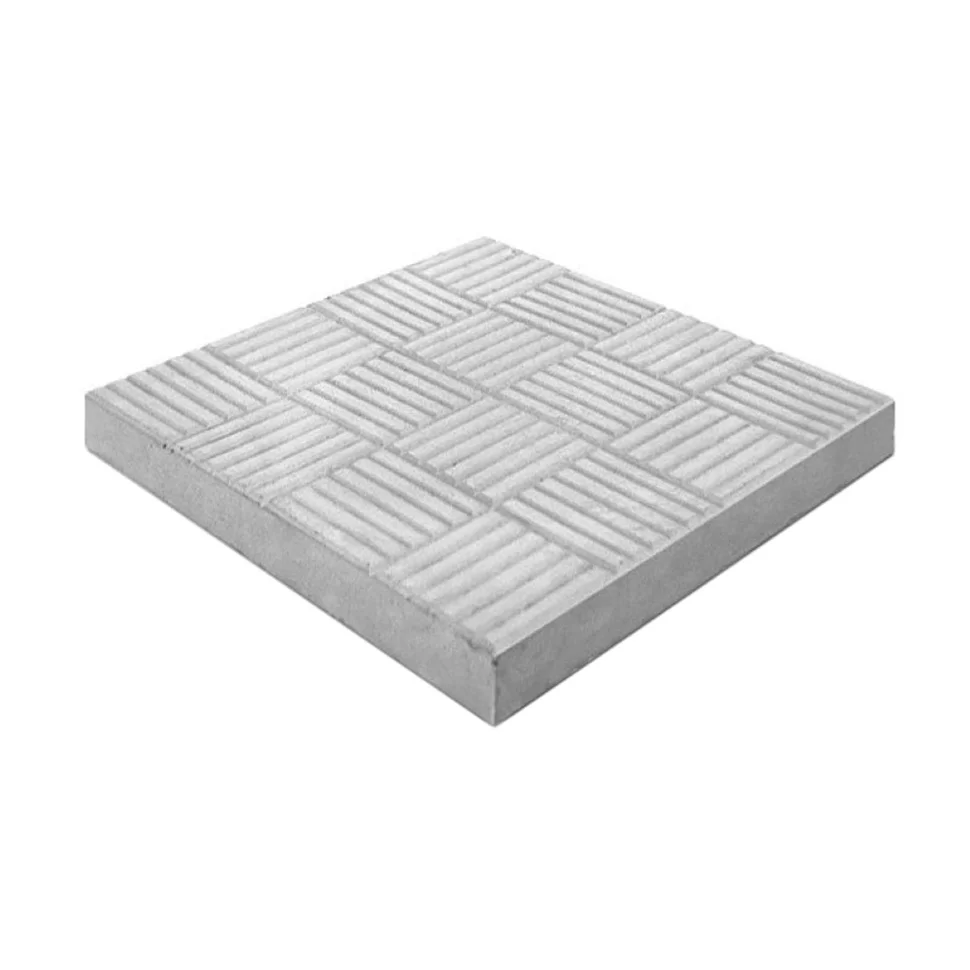 Плитка тротуарная Шахматы серый 300*300*30 мм (0,09 кв.м.)