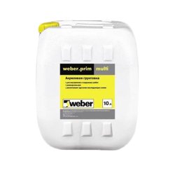 Грунт укрепляющий WEBER.PRIM MULTI белый 10 л